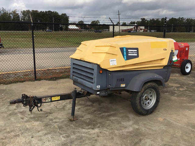2019 Atlas Copco XAS185 KD FT4 185 cfm Mobile Air Compressor