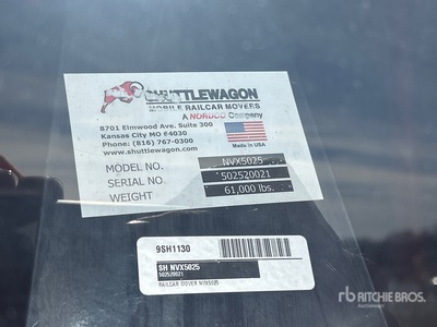 2020 Shuttle Wagon NVX5025 Distribuidor de autos sobre riel