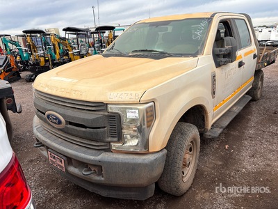 2018 Ford F-250 4x4 Crew Cab Flatbed Truck (Inoperable)
