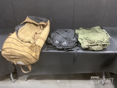 (4) Duffel Bags, (32) Clothing Bags, (9) Blackhawk Backpacks & Assorted Items