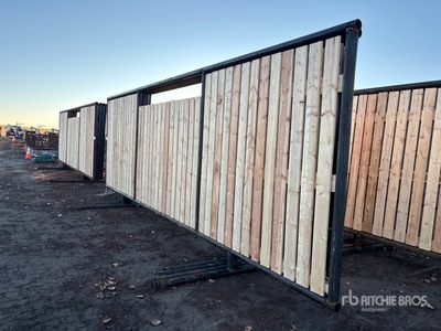 Quantity of (4) 24 ft x 8 ft 6 in Valla de viento (Unused)