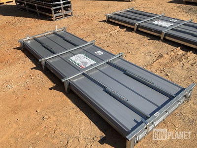 (100) Piece Lot of 10' Long Corrugated Steel Panels