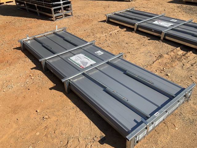 (100) Piece Lot of 10' Long Corrugated Steel Panels