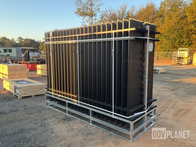 (30) Pieces of Galvanized Steel Garden/Public Space Fence w/(31) Post Connectors