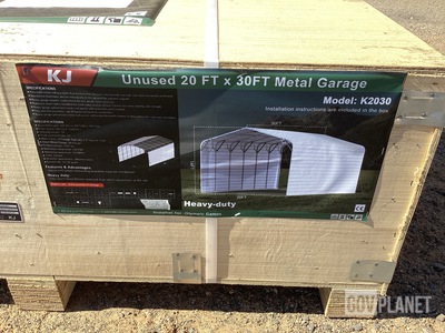 KJ K2030 Metal Garage - Unused