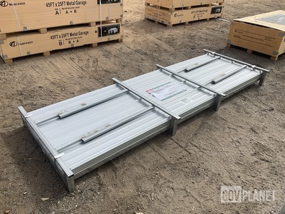 (100) Piece Lot of 10' Long Corrugated Steel Panels