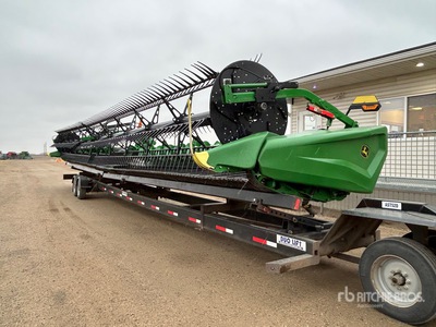 2022 John Deere HD50F 50 ft Flex Draper رأس الحصادة المجمعة