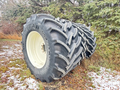 Quantity of (4) Goodyear 650/75R38 Optitrac DT824 Reifen - Fits New Holland SP275F