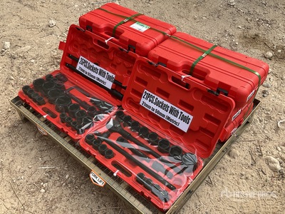 Quantity of (8) Socket Set Divers - Outils à main (Unused)