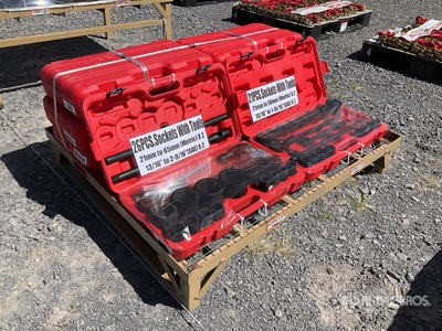 Quantity of (8) Boxes of 2025 Lote de Dados (Sin Usar) / Socket Set Divers - Outils à main