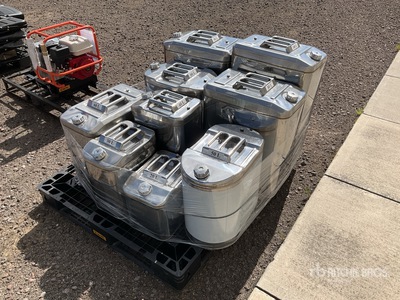 Quantity of (9) 2025 Portable Stainless Steel Lote de Tanques para Combustible (Sin Usar) / Fuel Tank