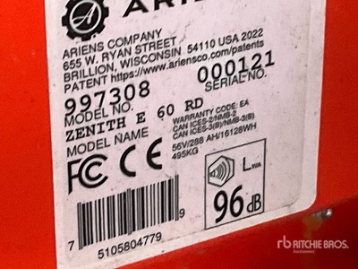 2022 Ariens E60RD Lawn Mower (Unused)