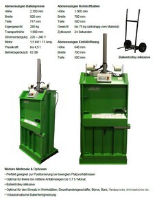 2024 Macfab BMO75 Waste Bale Press