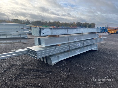 60' x 20' x 12' Fully Galvanised Steel Portal Frame Building with Purlins Divers  (Unused)