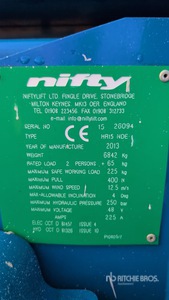 2013 Nifty-Lift HR15NDE Telescopic Boom Lift