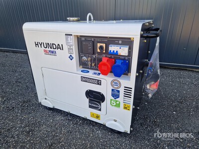 2023 Hyundai DHY8500SE-T Portable Generator Set (Unused)
