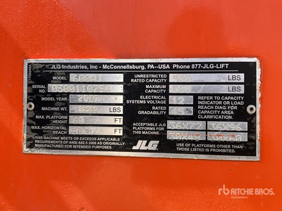 2007 JLG 600AJ رافعة بذراع