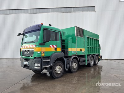 2010 MTS 3A11T36000V on 2010 MAN TGS35.440 8x4 Camion Aspiratrice Camion excavateur par aspiration