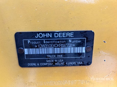 2019 John Deere 310E Dumper articolato