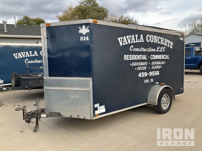 2012 King American VN6X12SA 12 ft S/A Enclosed Trailer