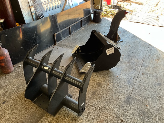 Quantity of (3) Excavator Attachments (Unused)