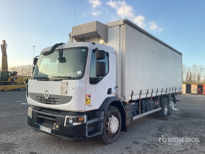 2010 Renault Premium 6x2 Curtain Side Truck (Inoperable)