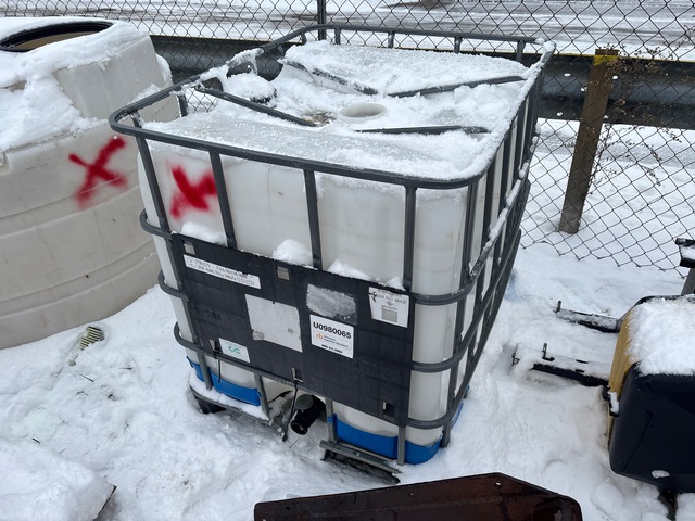 Quantity of (2) 300 gal Skid Mounted Poly Storage Tank