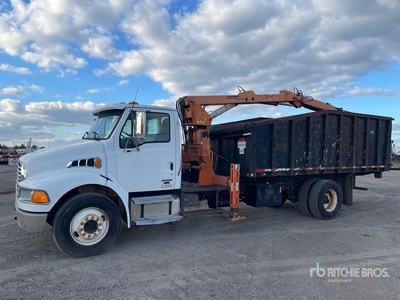 Peterson Industries TL3 7100 lb Articulated Boom on 2008 Sterling Actera 4x2 Grapple Truck