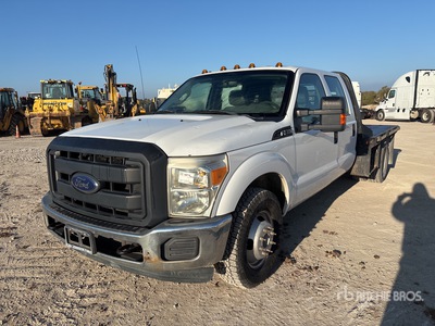 2013 Ford F-350 4x2 Crew Cab Flatbed Truck (Inoperable)
