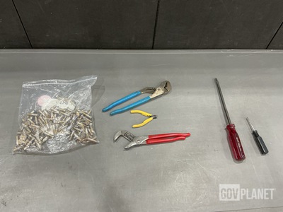 (86) Machine Screws, (89) Assorted Pliers & Assorted Items