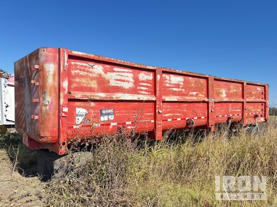 1998 Travis 40 ft T/A Quarter Frame Demolition End Dump Trailer (Inoperable)
