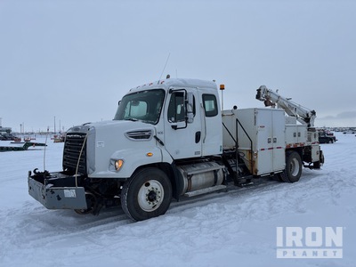 2014 Freightliner 108 SD 4x2 Extended Cab Hi-Rail Autocarro officina