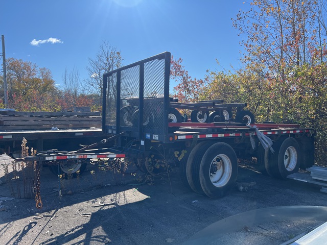 2005 Great Lakes Wallboard 16 ft T/A Pup Flatbed Trailer