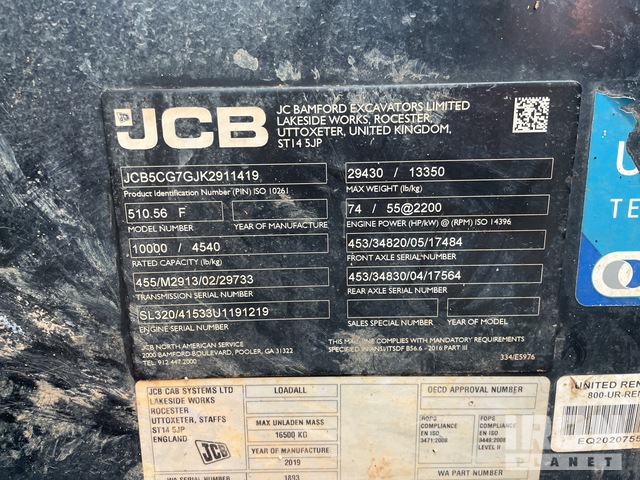 MANIPULADOR 2019 JCB