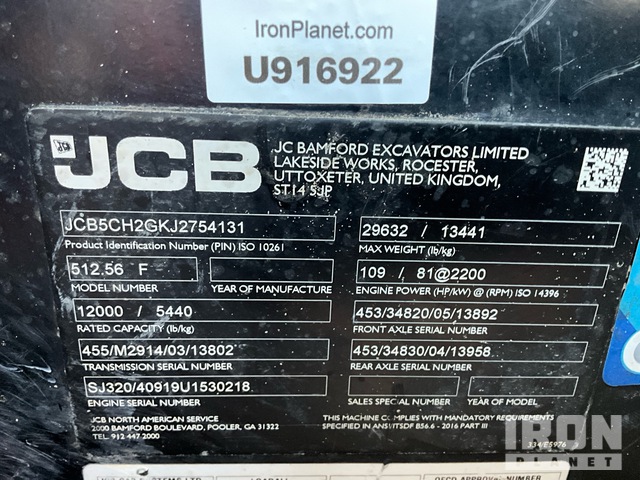 MANIPULADOR 2018 JCB