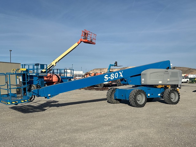 2015 Genie S-80X 4WD Diesel Telescopic Boom Lift