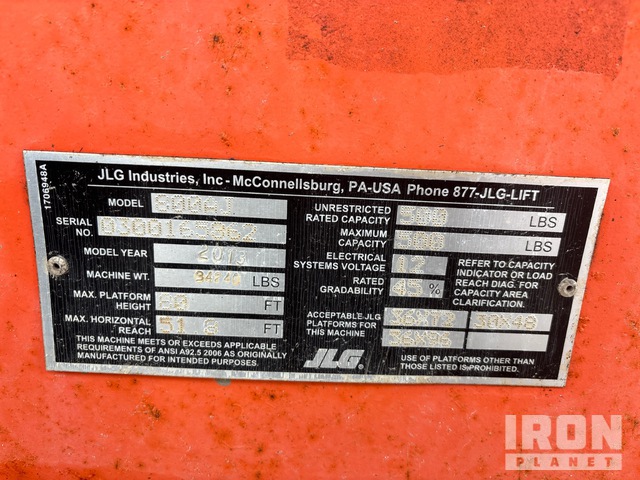 ELEVADOR ARTICULADO 2012 JLG 4WD 800AJ