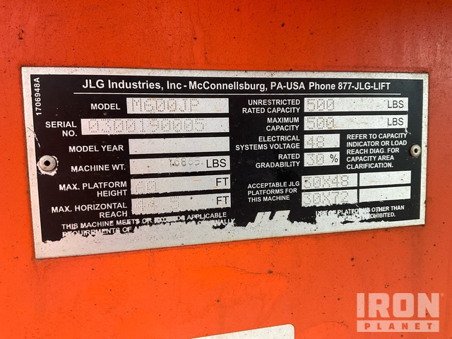ELEVADOR ARTICULADO 2014 JLG M600JP