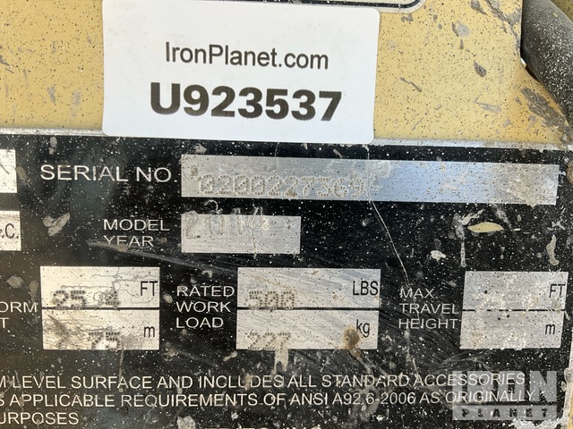 ELEVADOR TIJERA 2014 JLG 2630ES