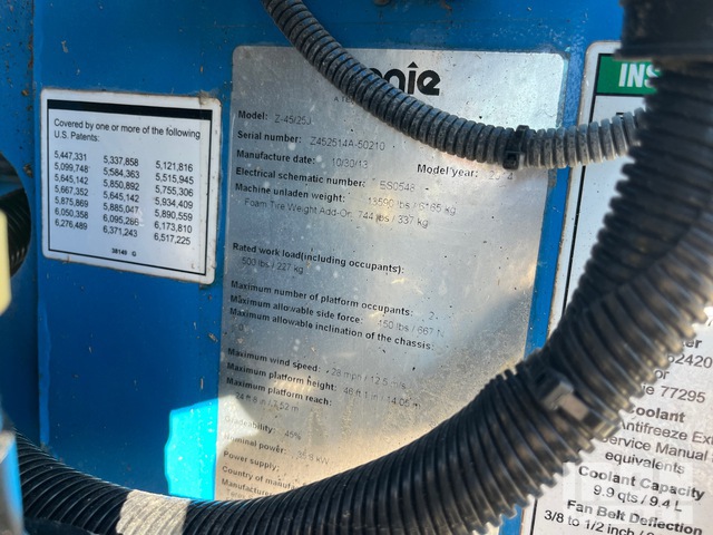 ELEVADOR ARTICULADO 2014 GENIE 4WD Z4525J