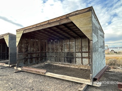 20 ft x 11 ft 5 in Skid-Mounted Wooden Welding Shack
