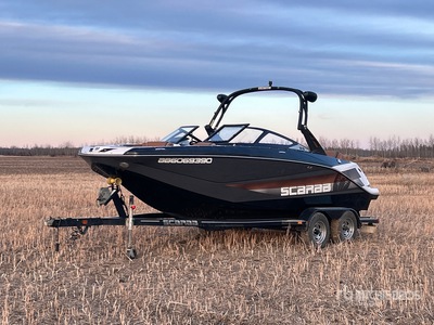 2017 Scarab 215 Wake 20 ft Twin engine Bote a propulsión w/2017 Rec Boat Holdings Ltd. DOS215T Trailer