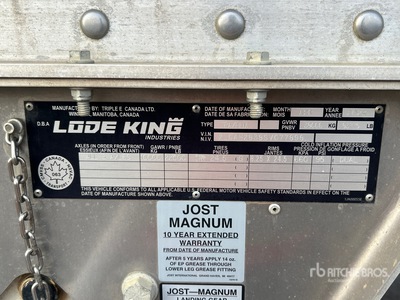 2025 Lode King AHV28-3 28 ft Tri/A Super B-Train Lead Przyczepa do zboża