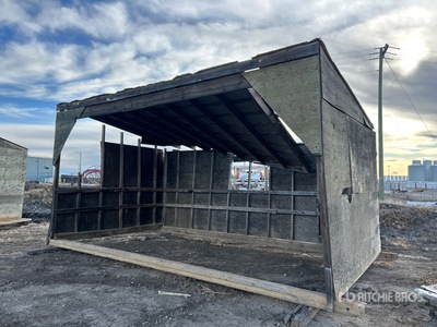 20 ft x 11 ft 5 in Skid-Mounted Wooden Welding Shack