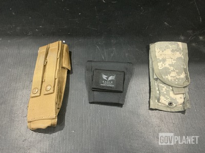 (350) M4 Two Mag Pouches, (80) Tactical Hand-Held Pouches & Assorted Items