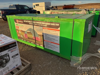 StanForge DT4041C 40 ft x 40 ft Dual Truss Storage Containerunterstand (Unused)