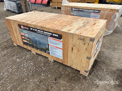 StanForge MS2640 26 ft x 40 ft Metal Garage Shed (Unused)