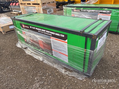 StanForge ST3040C 30 ft x 40 ft Peak Roof Container Shelter (Unused)
