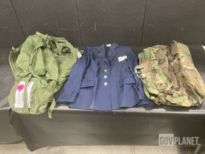 (57) Duffel Bags, (22) Women’s Coats, (3) Flyer’s Helmet Bags & Assorted Items