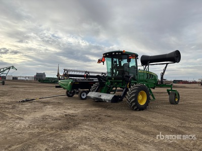 2014 John Deere W150 35 ft Swather Windrower
